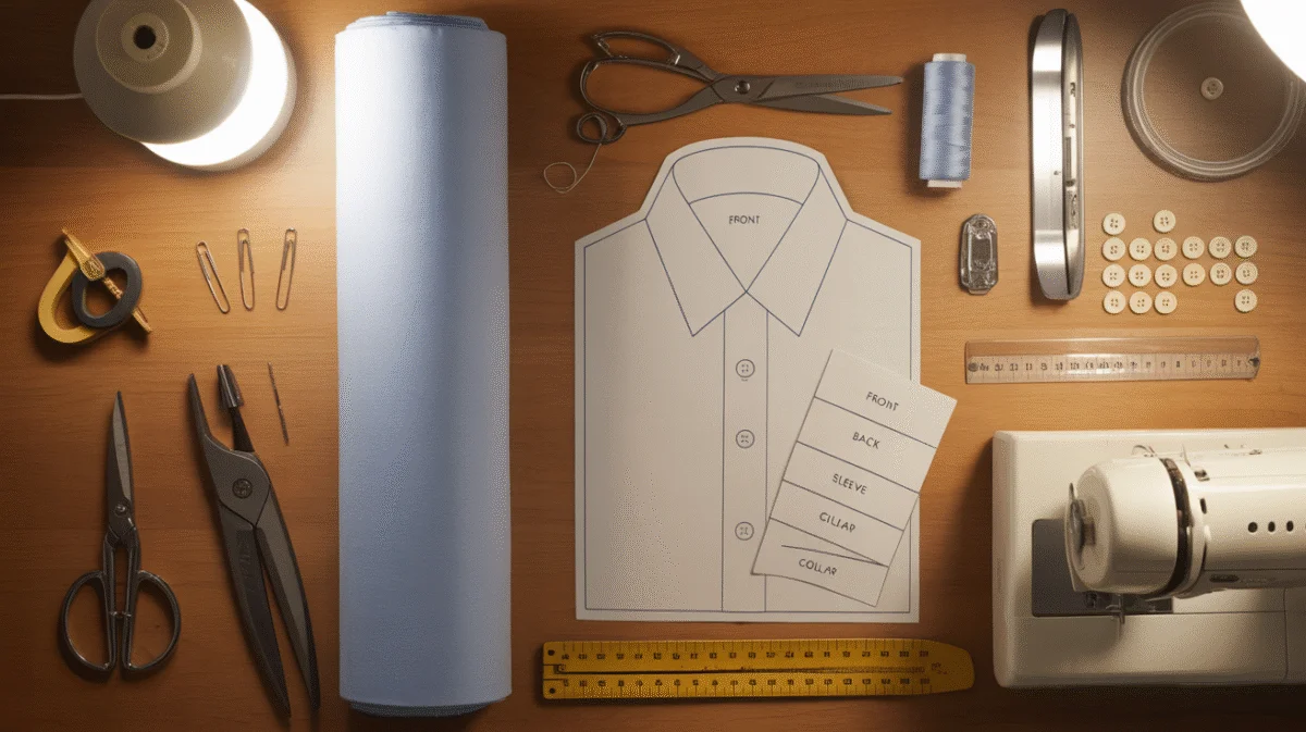 cómo hacer una camisa con cuello para hombre paso a paso
