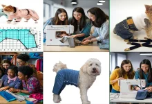 Guía sobre cómo hacer pantalón para perros en máquina de coser.