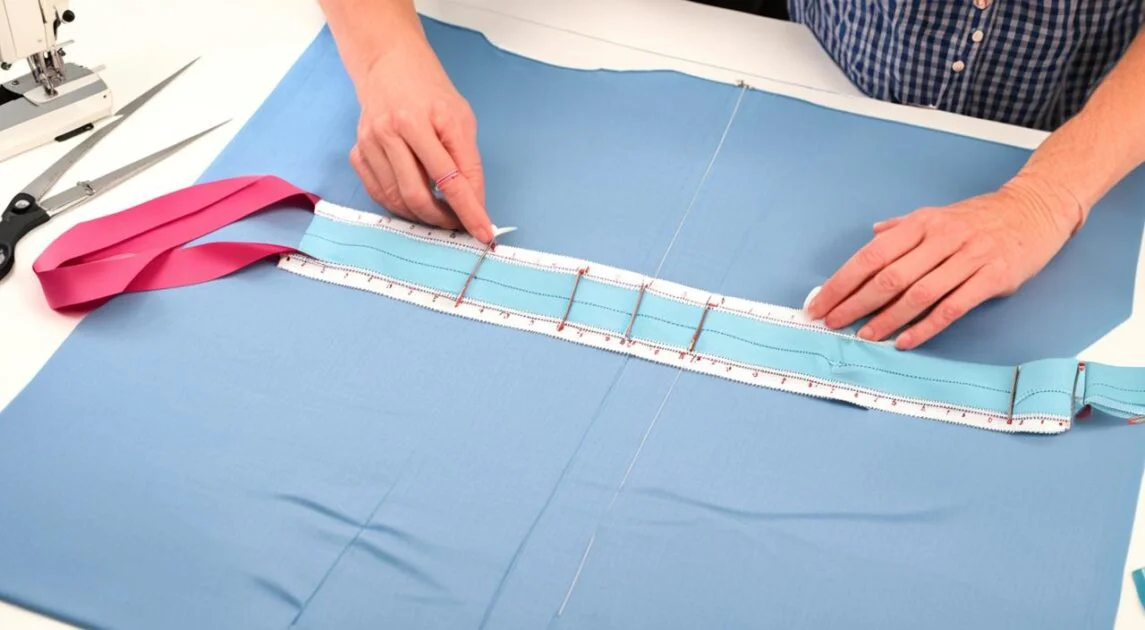 Confección de pretina de blusa